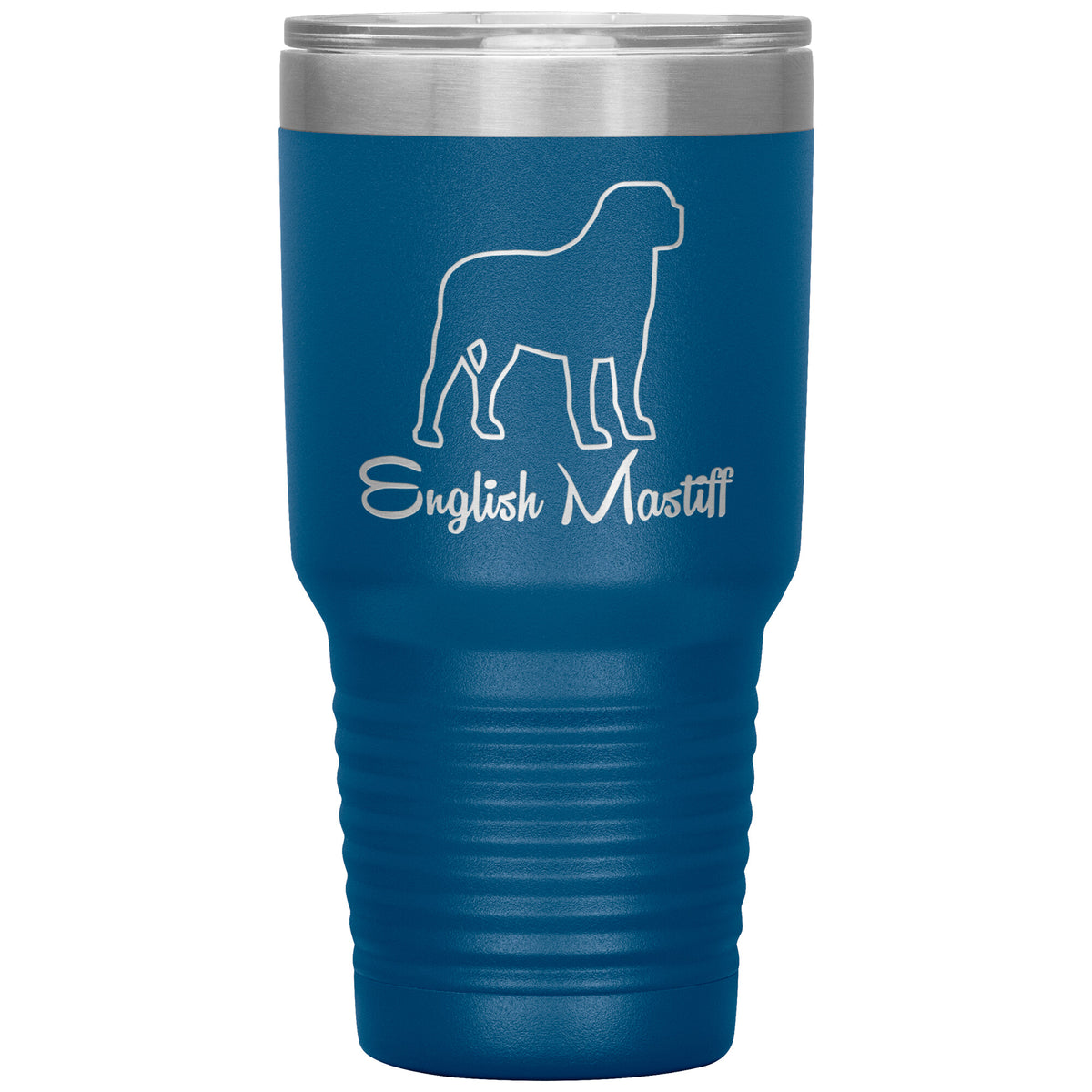 English Mastiff Dog Outlined Silhouette 30oz Insulated Tumbler