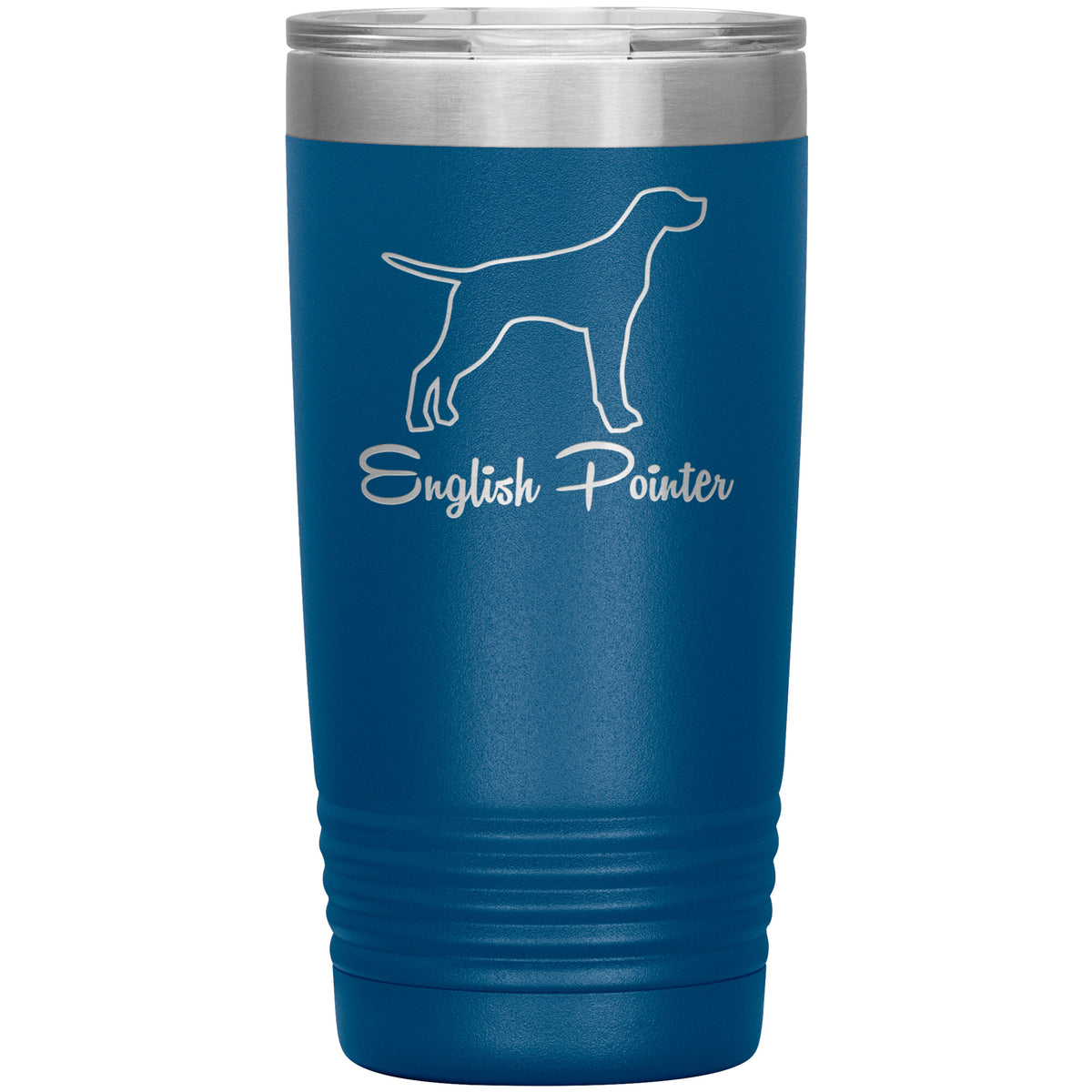 English Pointer Dog Outlined Silhouette 20oz Insulated Tumbler