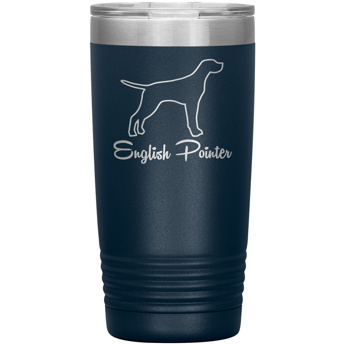 English Pointer Dog Outlined Silhouette 20oz Insulated Tumbler