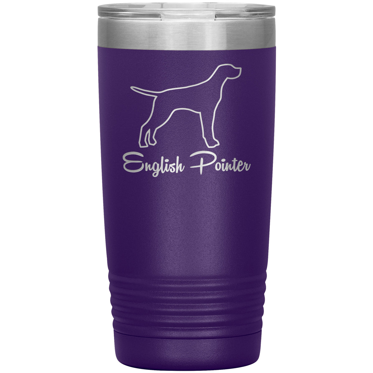 English Pointer Dog Outlined Silhouette 20oz Insulated Tumbler