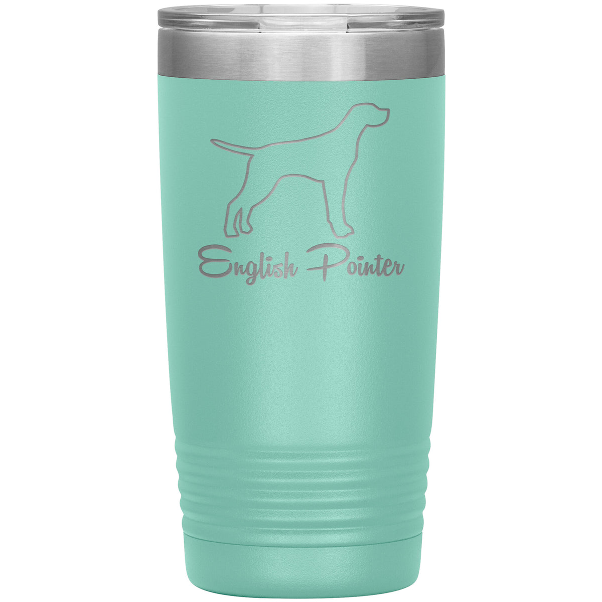 English Pointer Dog Outlined Silhouette 20oz Insulated Tumbler