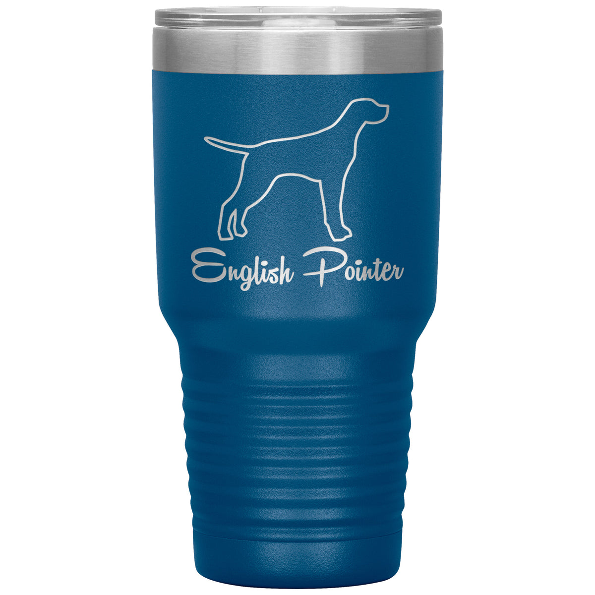 English Pointer Dog Outlined Silhouette 30oz Insulated Tumbler