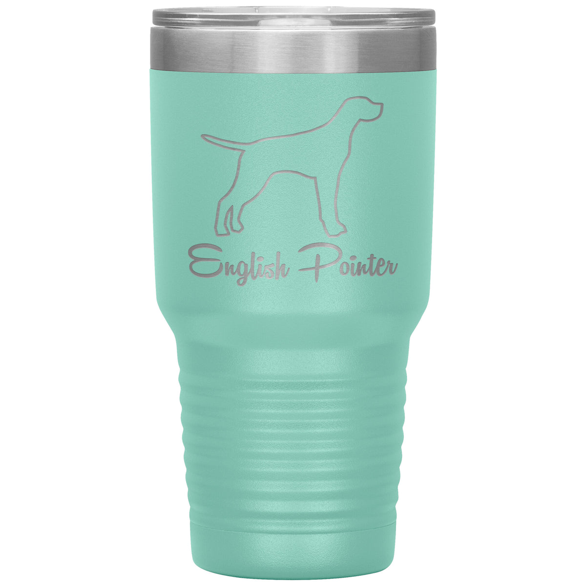 English Pointer Dog Outlined Silhouette 30oz Insulated Tumbler