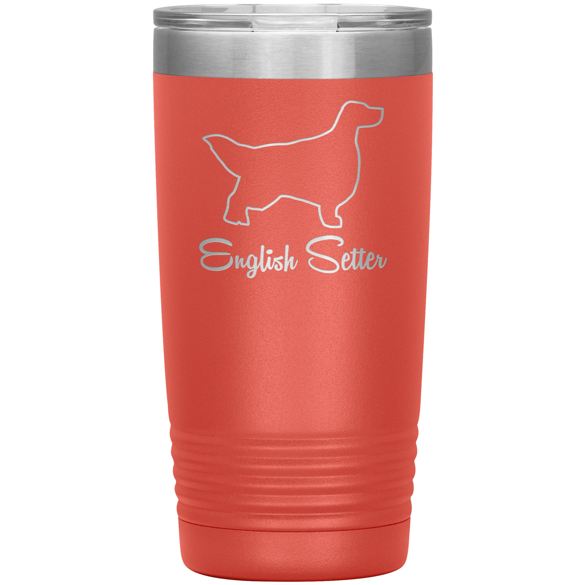English Setter Dog Outlined Silhouette 20oz Insulated Tumbler