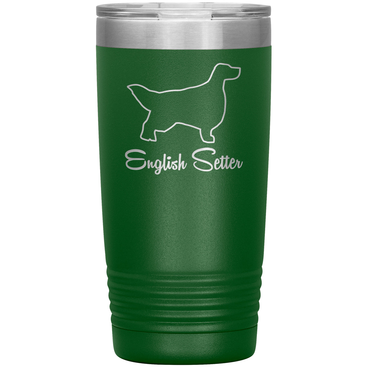 English Setter Dog Outlined Silhouette 20oz Insulated Tumbler