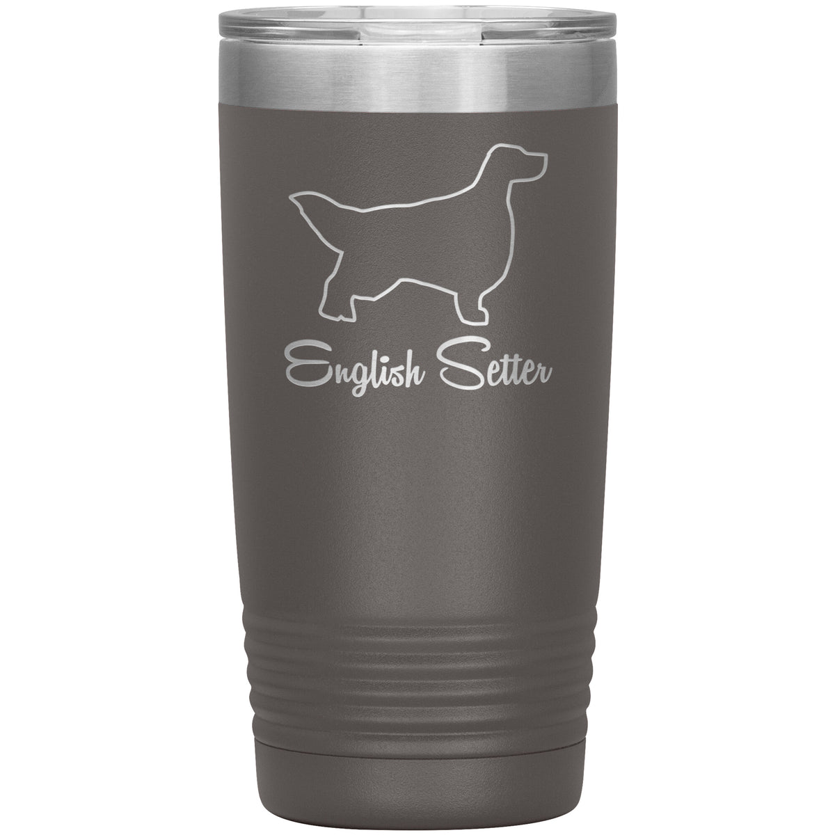 English Setter Dog Outlined Silhouette 20oz Insulated Tumbler