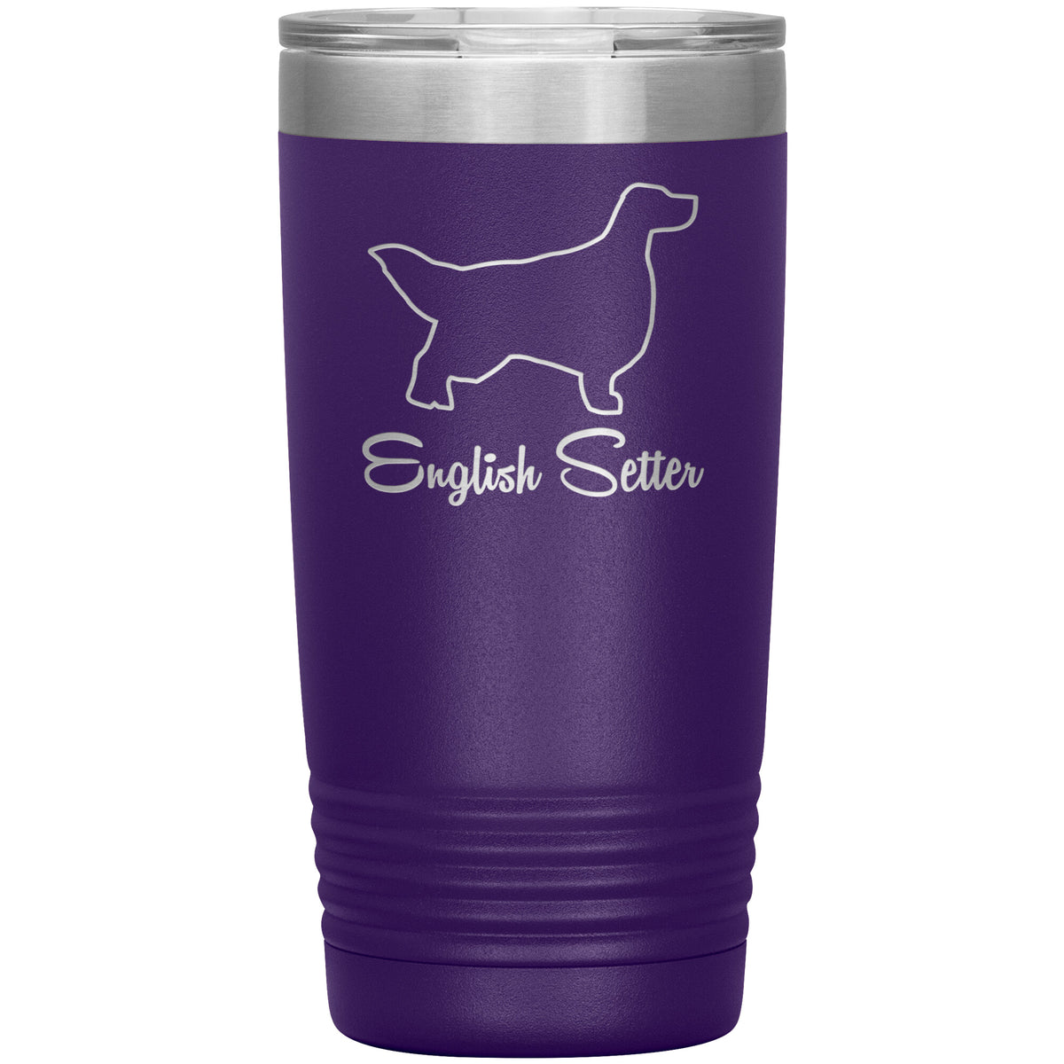 English Setter Dog Outlined Silhouette 20oz Insulated Tumbler