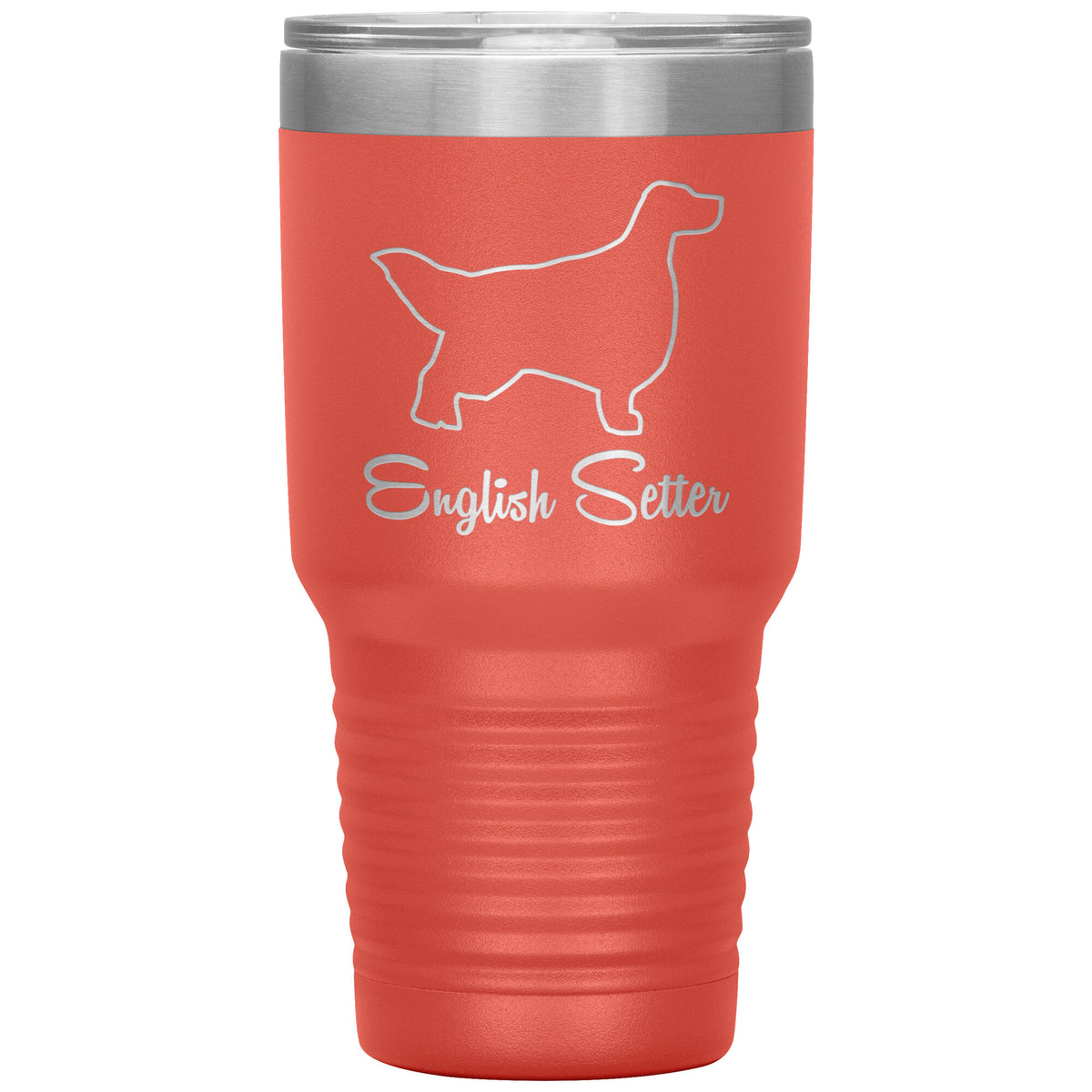 English Setter Dog Outlined Silhouette 30oz Insulated Tumbler