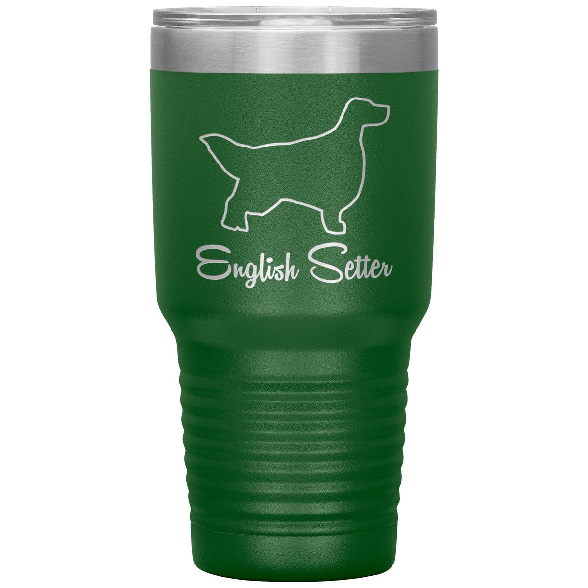 English Setter Dog Outlined Silhouette 30oz Insulated Tumbler
