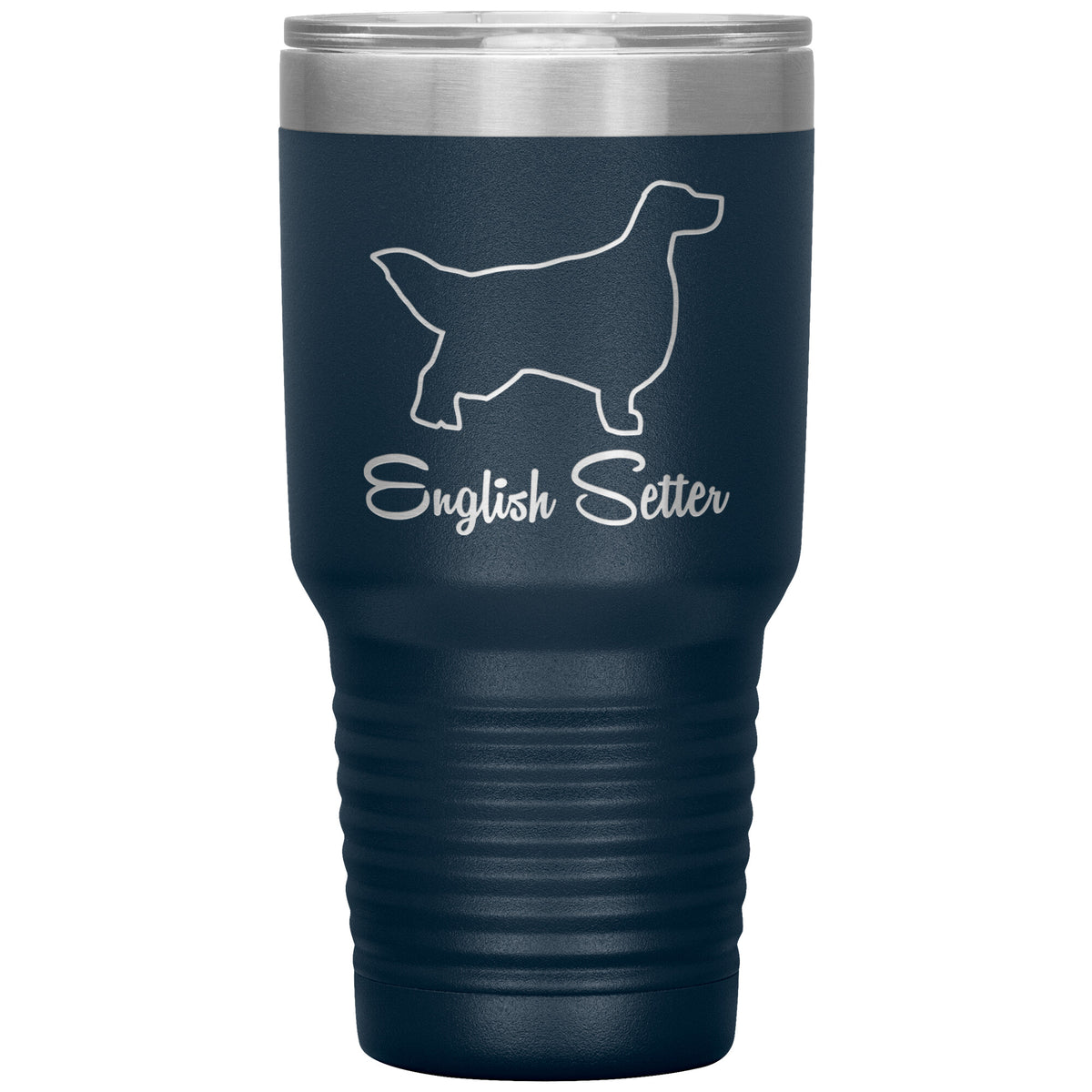 English Setter Dog Outlined Silhouette 30oz Insulated Tumbler