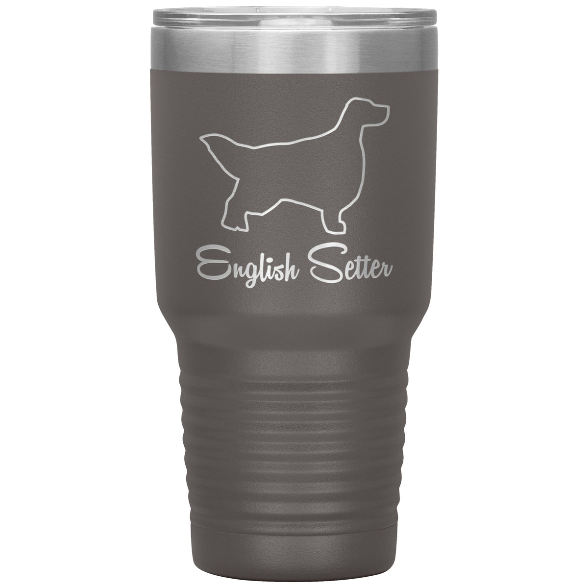 English Setter Dog Outlined Silhouette 30oz Insulated Tumbler