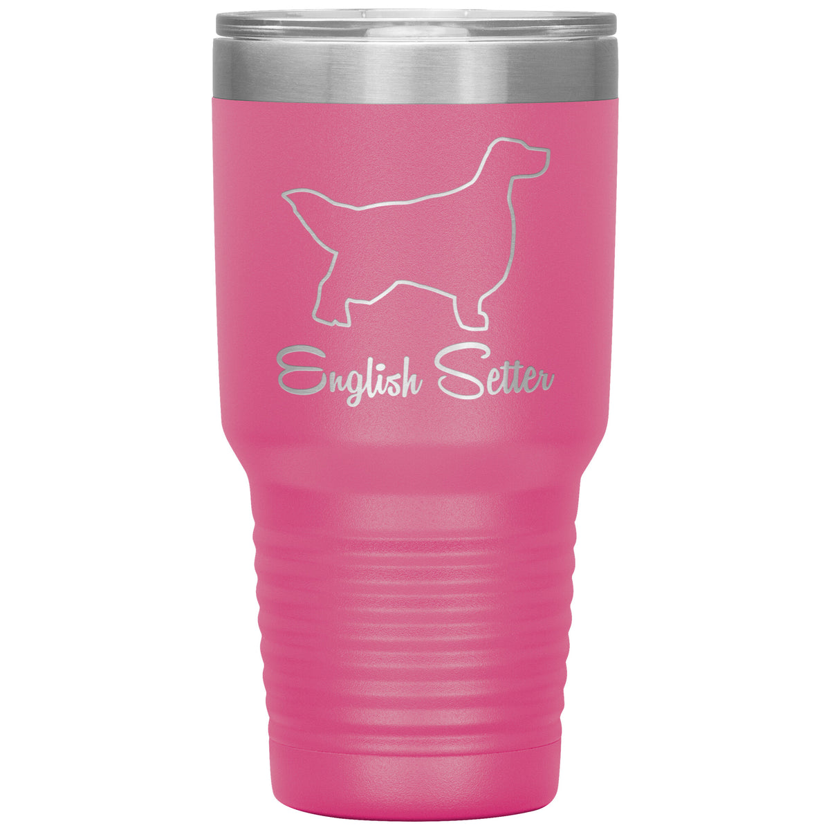 English Setter Dog Outlined Silhouette 30oz Insulated Tumbler