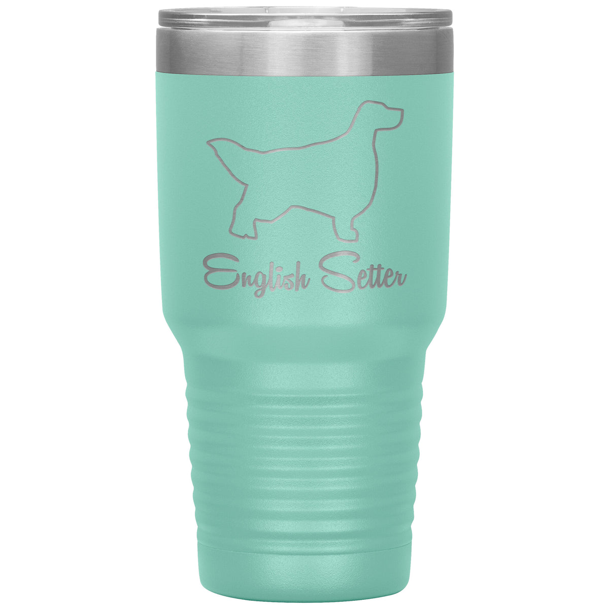English Setter Dog Outlined Silhouette 30oz Insulated Tumbler