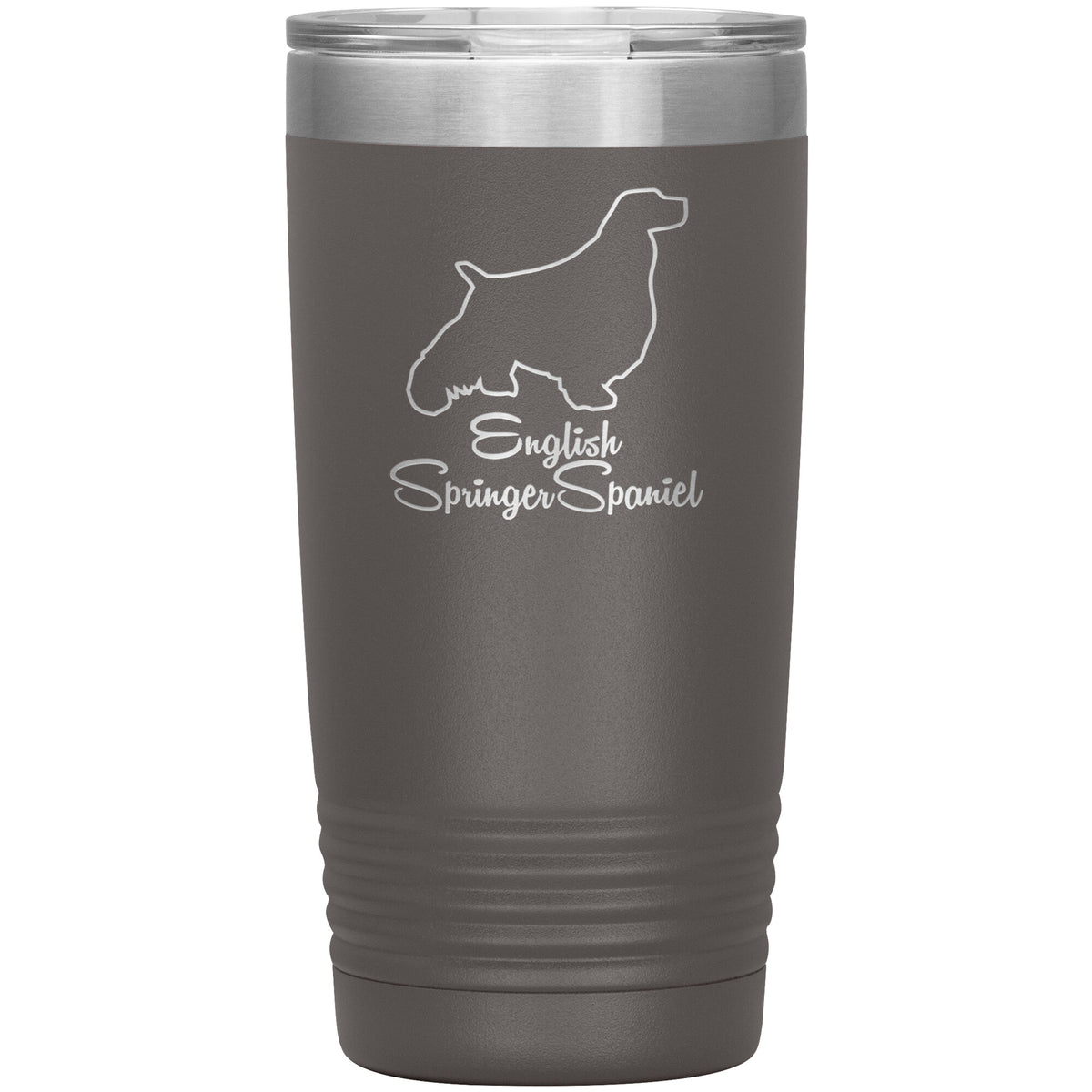 English Springer Spaniel Dog Outlined Silhouette 20oz Insulated Tumbler