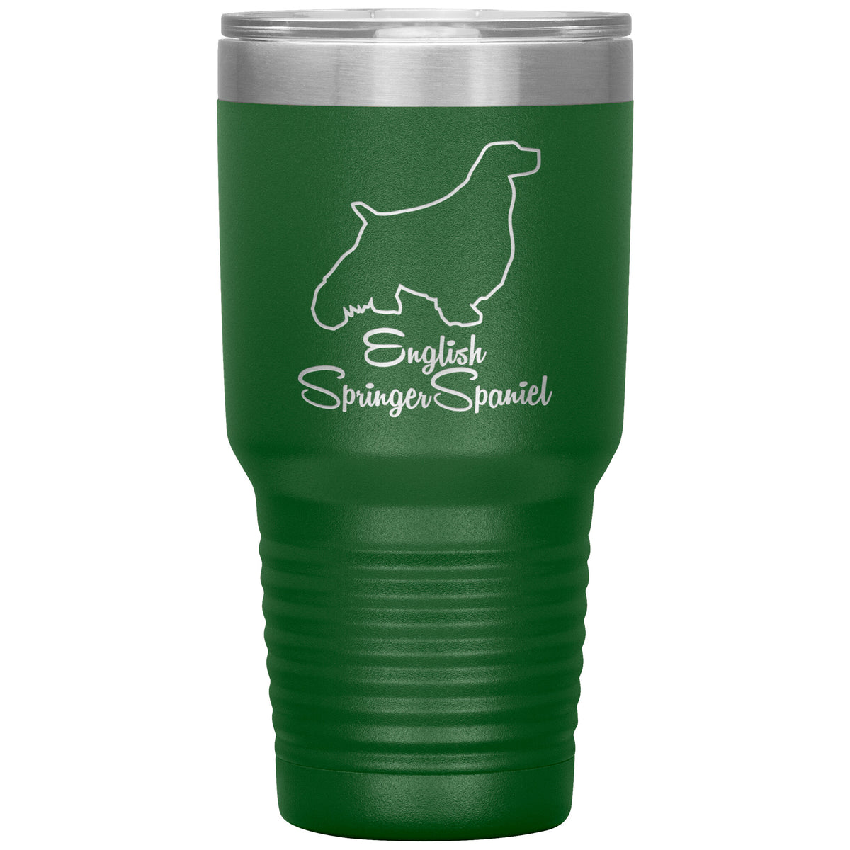 English Springer Spaniel Dog Outlined Silhouette 30oz Insulated Tumbler