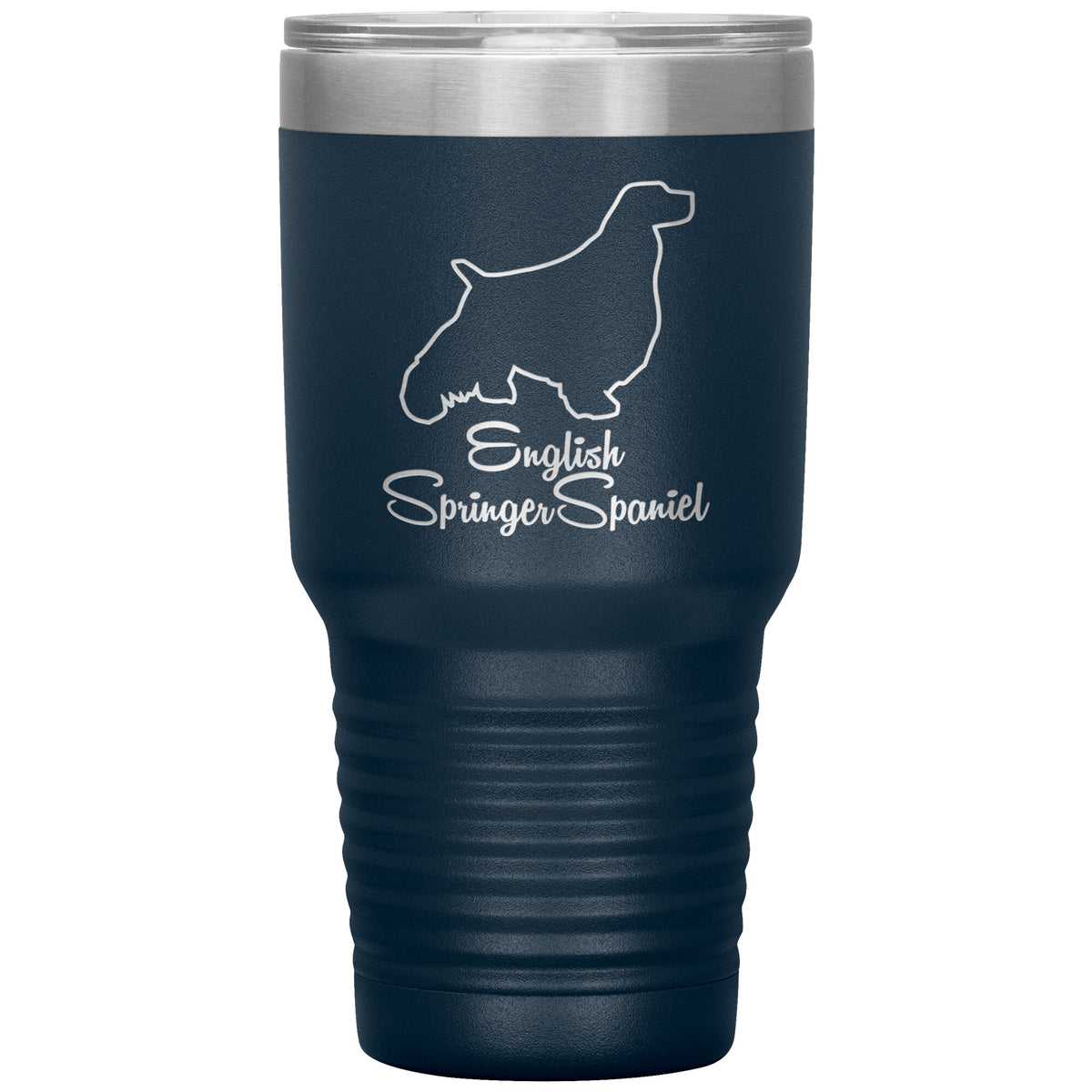 English Springer Spaniel Dog Outlined Silhouette 30oz Insulated Tumbler