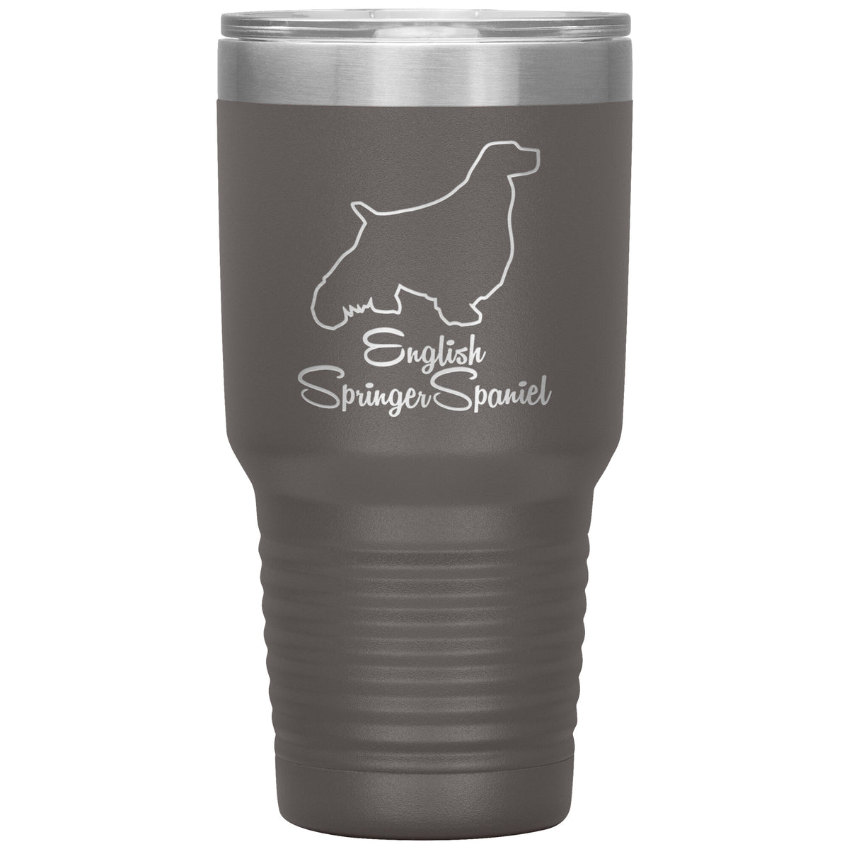 English Springer Spaniel Dog Outlined Silhouette 30oz Insulated Tumbler