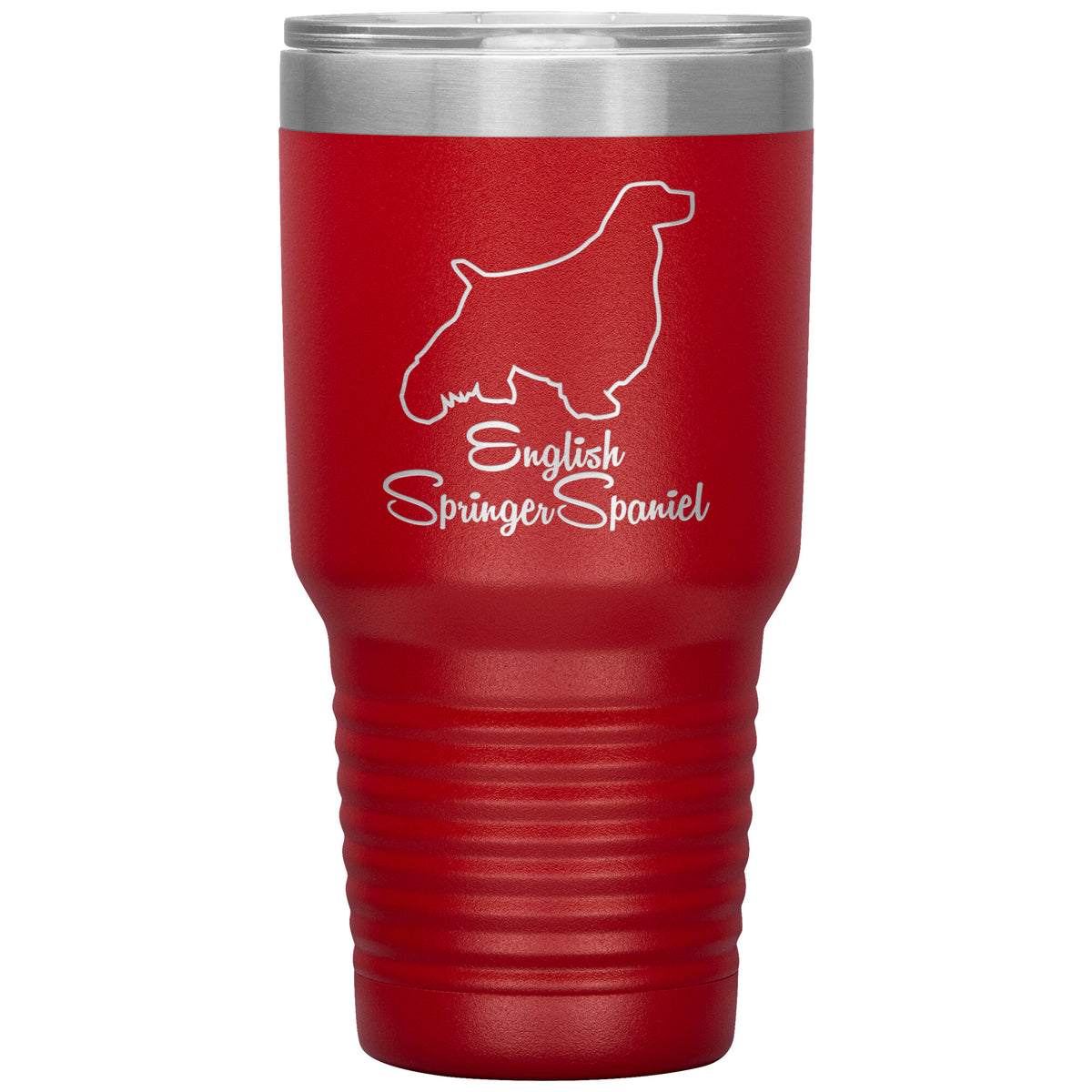 English Springer Spaniel Dog Outlined Silhouette 30oz Insulated Tumbler
