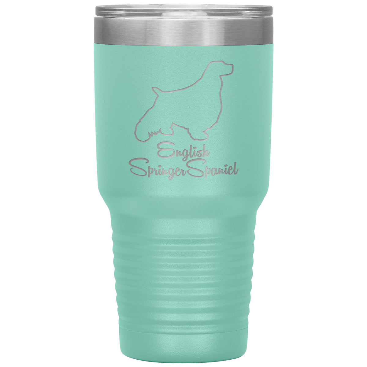English Springer Spaniel Dog Outlined Silhouette 30oz Insulated Tumbler