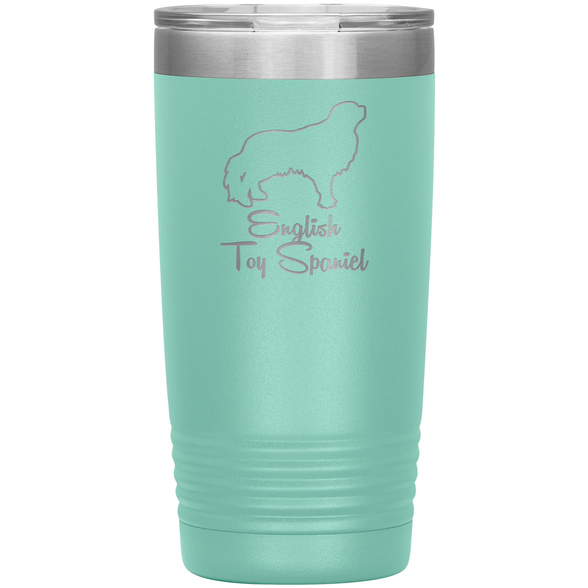 English Toy Spaniel Dog Outlined Silhouette 20oz Insulated Tumbler