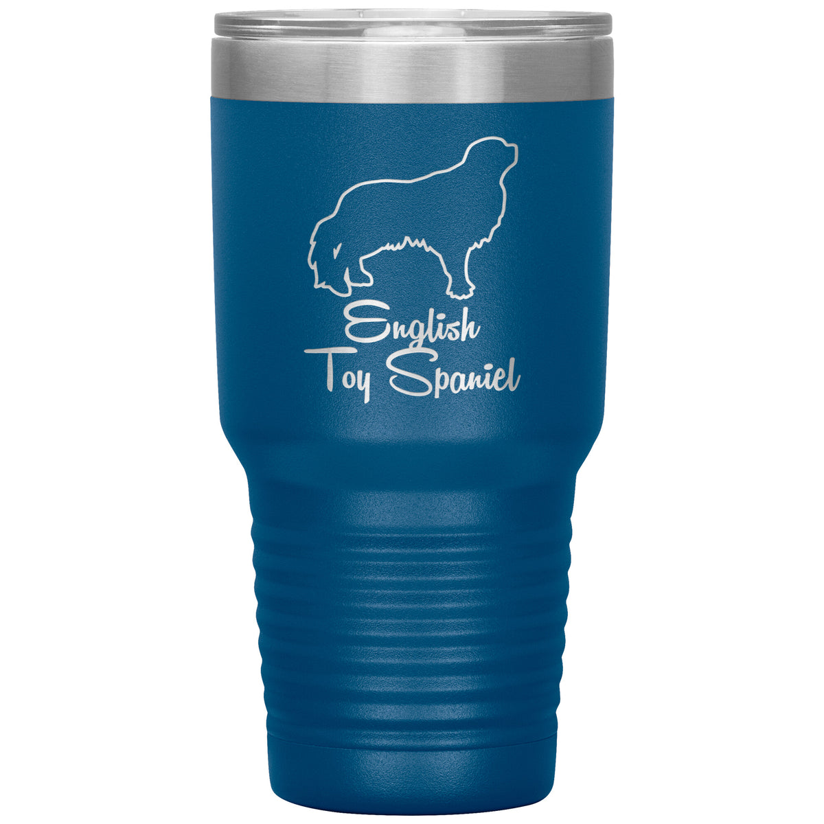 English Toy Spaniel Dog Outlined Silhouette 30oz Insulated Tumbler