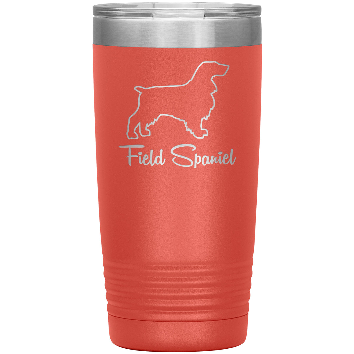 Field Spaniel Dog Outlined Silhouette 20oz Insulated Tumbler