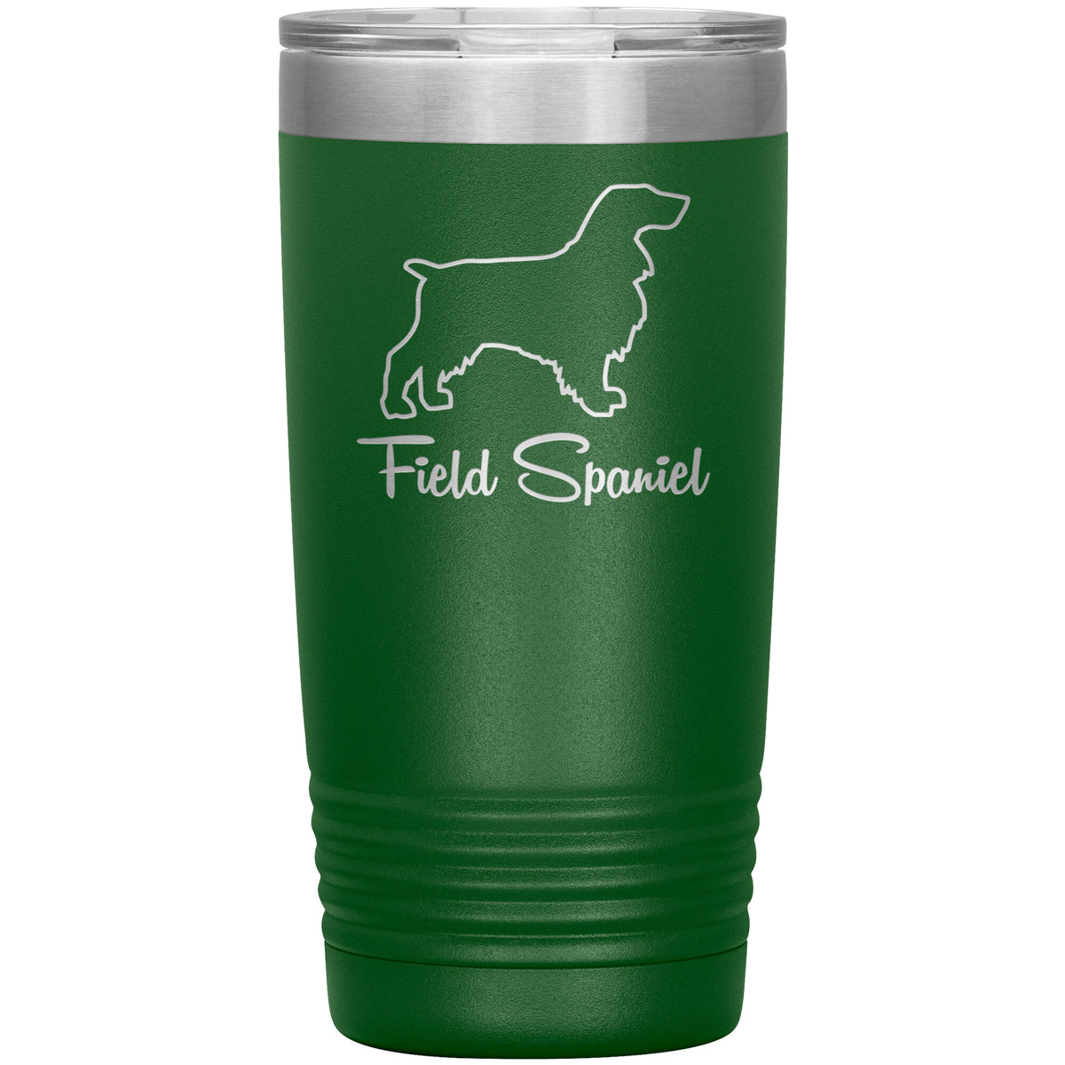 Field Spaniel Dog Outlined Silhouette 20oz Insulated Tumbler