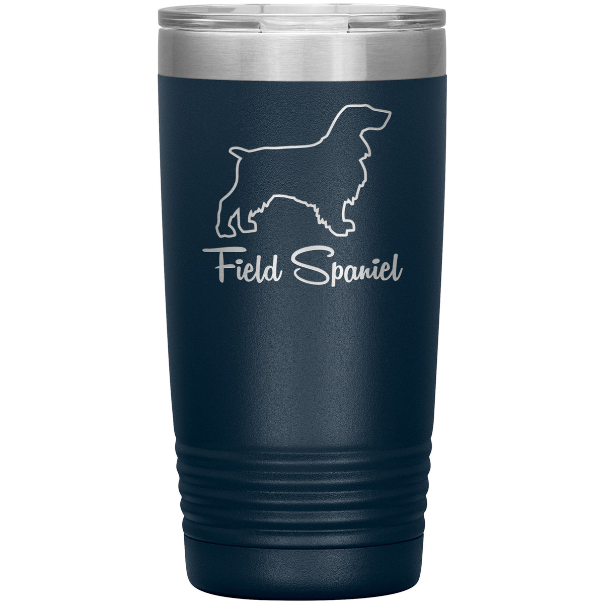 Field Spaniel Dog Outlined Silhouette 20oz Insulated Tumbler