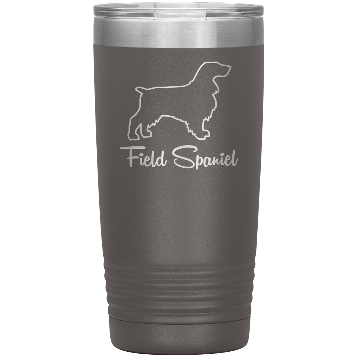 Field Spaniel Dog Outlined Silhouette 20oz Insulated Tumbler