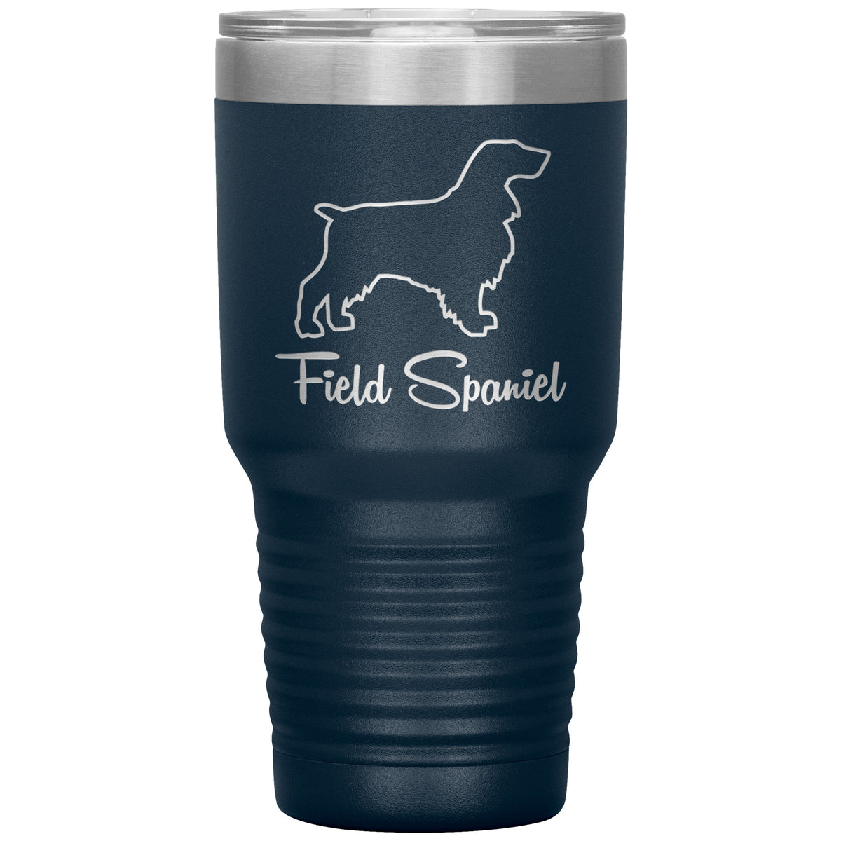 Field Spaniel Dog Outlined Silhouette 30oz Insulated Tumbler