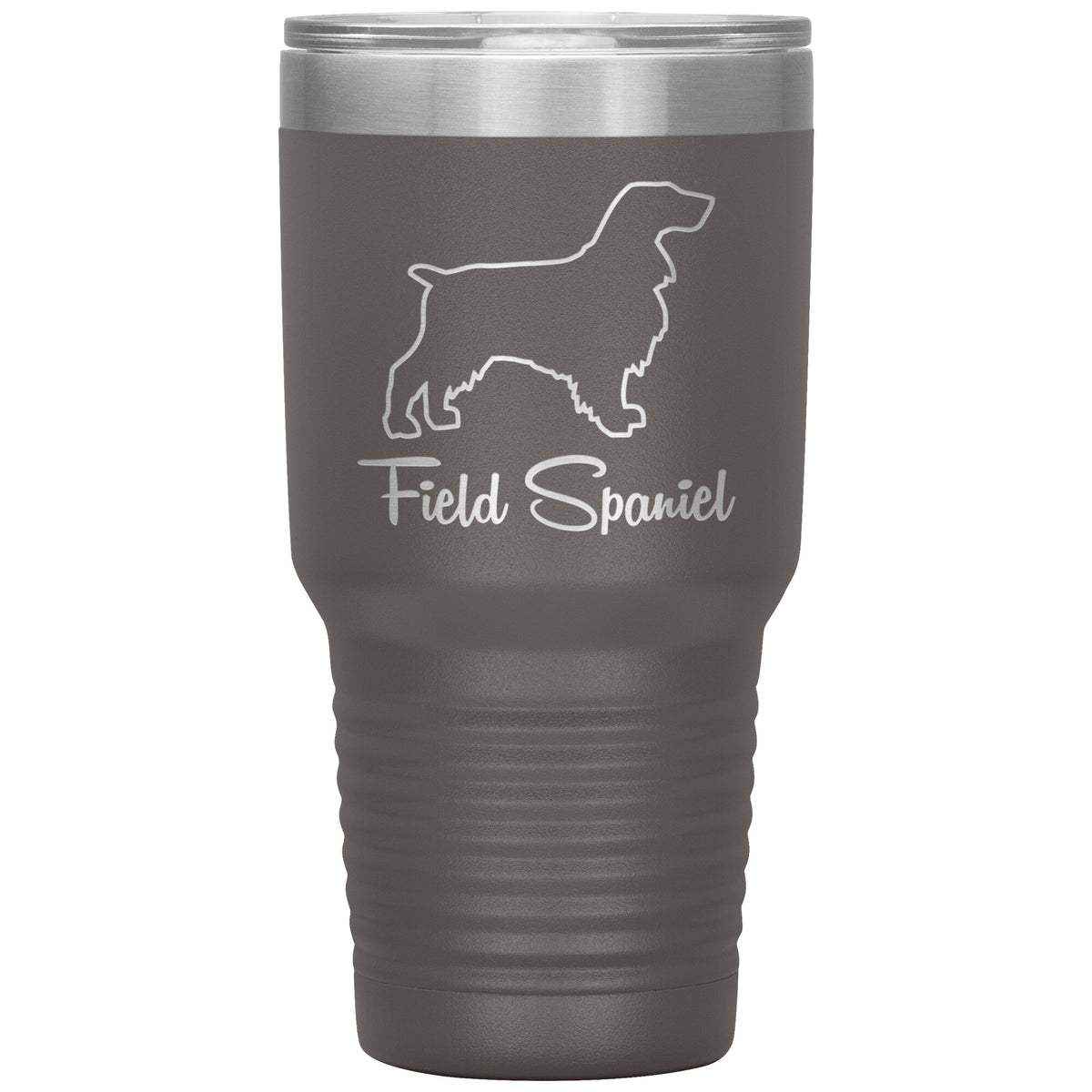 Field Spaniel Dog Outlined Silhouette 30oz Insulated Tumbler