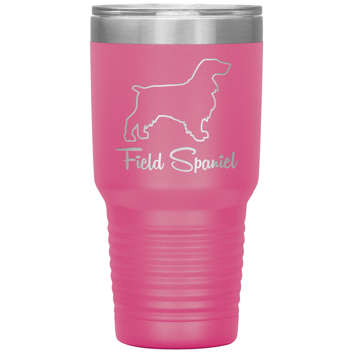 Field Spaniel Dog Outlined Silhouette 30oz Insulated Tumbler