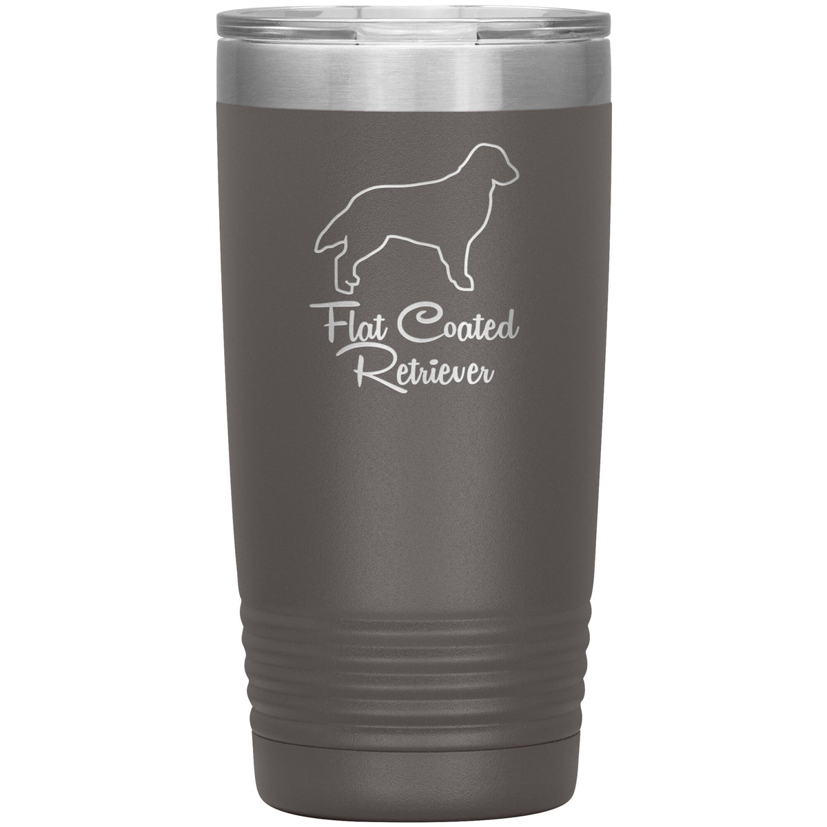 Flat Coated Retriever Dog Outlined Silhouette 20oz Insulated Tumbler