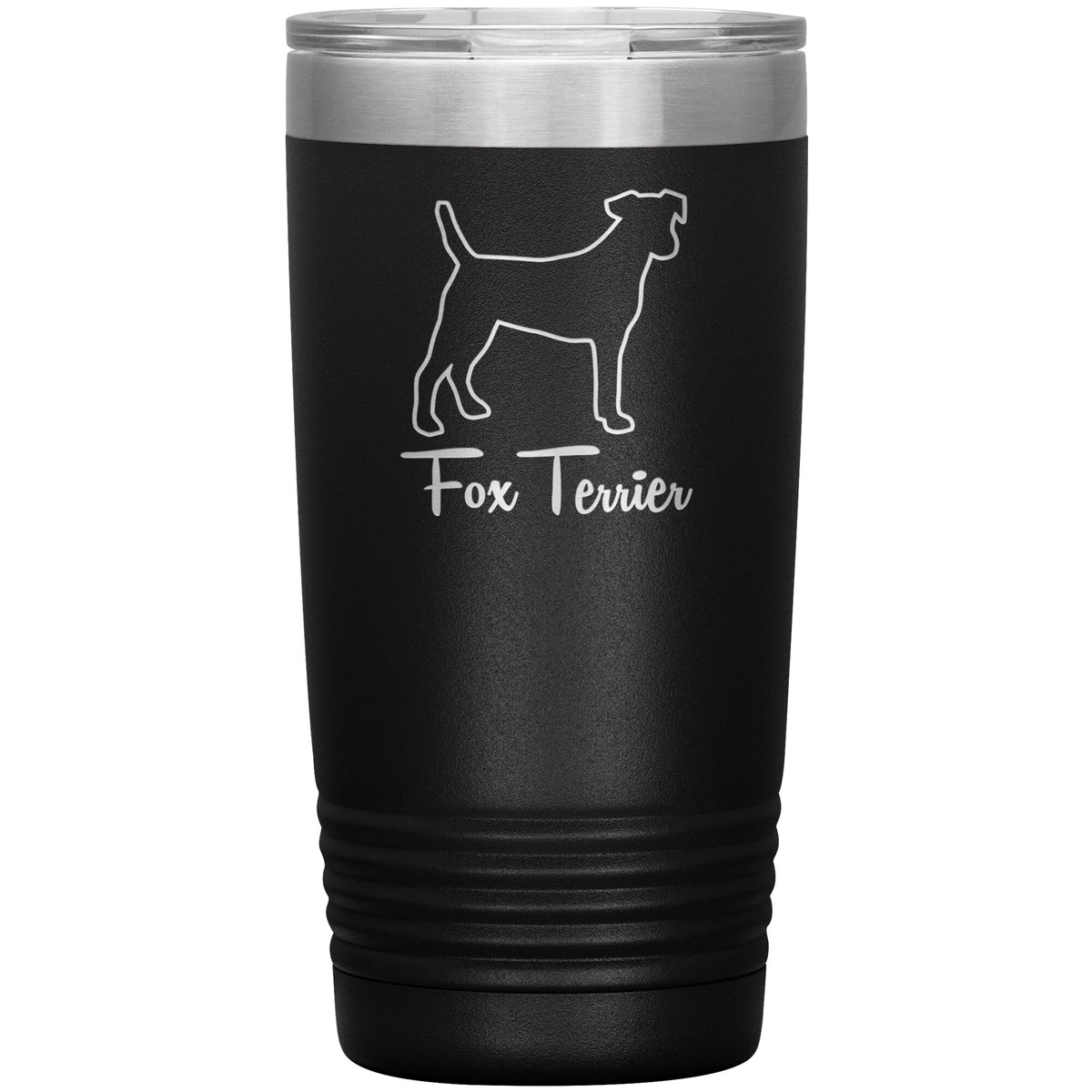 Fox Terrier Dog Outlined Silhouette 20oz Insulated Tumbler