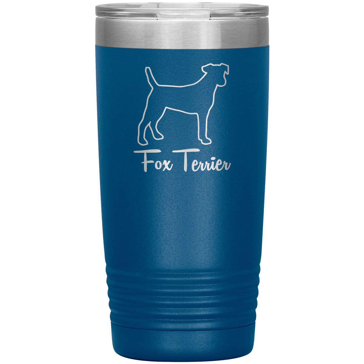 Fox Terrier Dog Outlined Silhouette 20oz Insulated Tumbler