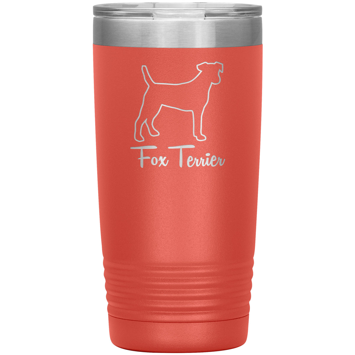 Fox Terrier Dog Outlined Silhouette 20oz Insulated Tumbler