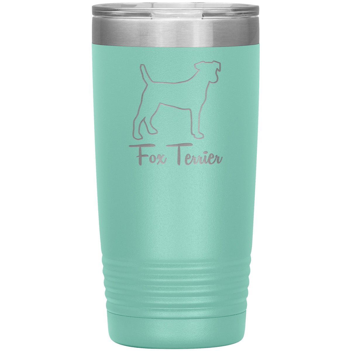Fox Terrier Dog Outlined Silhouette 20oz Insulated Tumbler