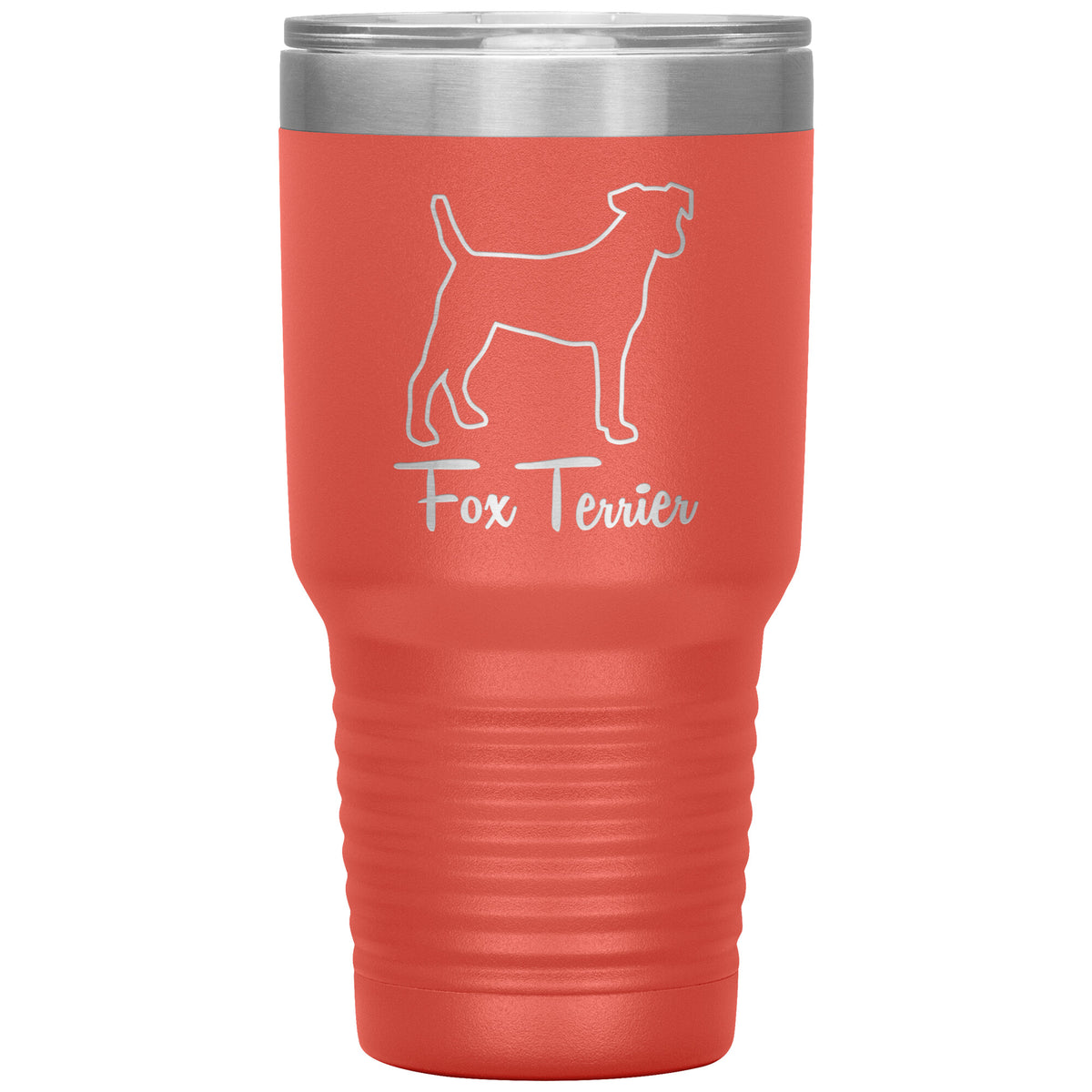 Fox Terrier Dog Outlined Silhouette 30oz Insulated Tumbler
