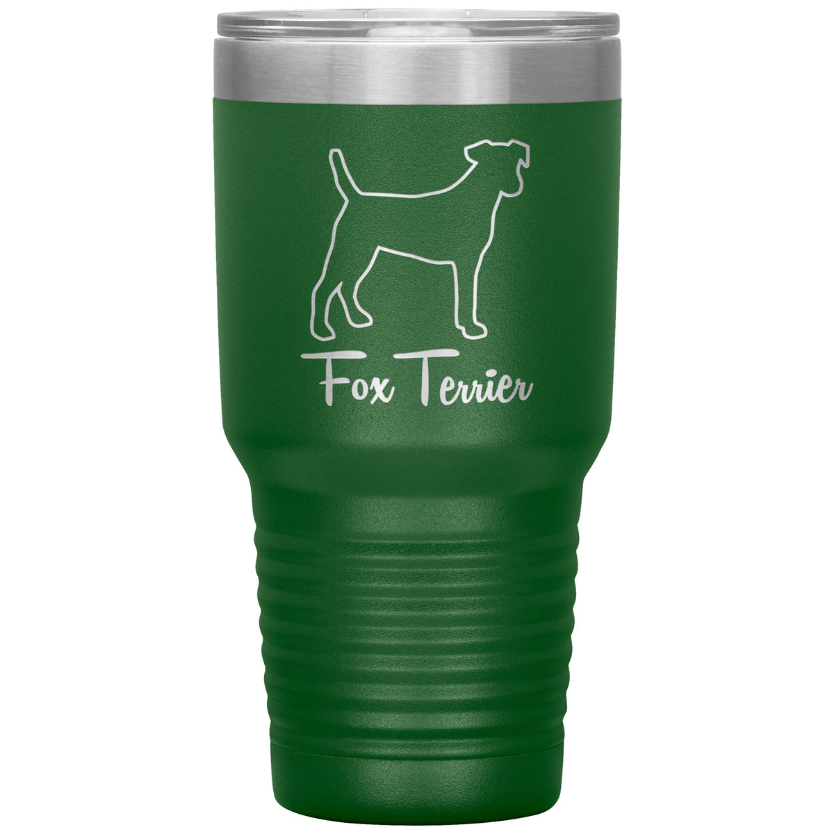 Fox Terrier Dog Outlined Silhouette 30oz Insulated Tumbler