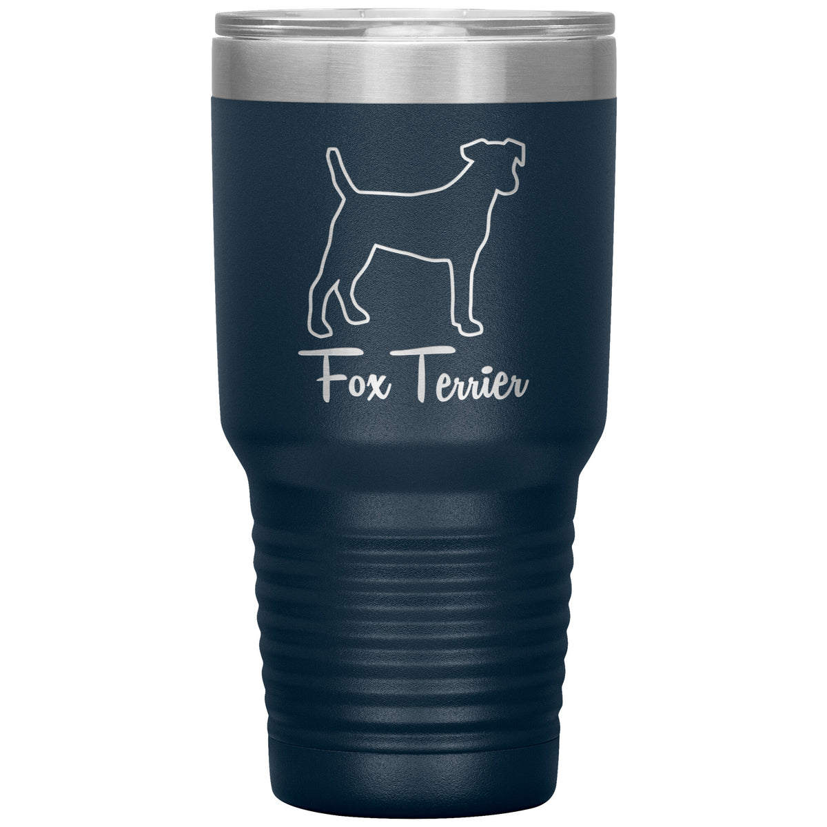 Fox Terrier Dog Outlined Silhouette 30oz Insulated Tumbler