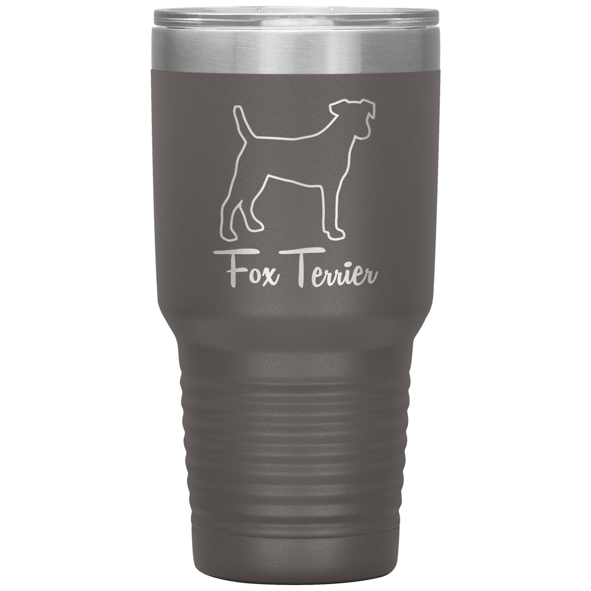 Fox Terrier Dog Outlined Silhouette 30oz Insulated Tumbler