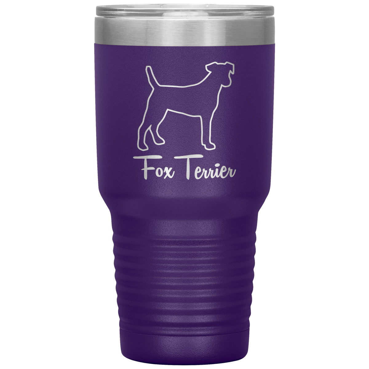 Fox Terrier Dog Outlined Silhouette 30oz Insulated Tumbler