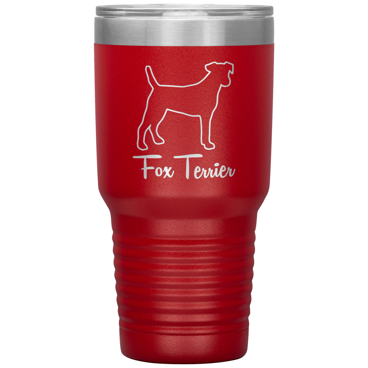 Fox Terrier Dog Outlined Silhouette 30oz Insulated Tumbler