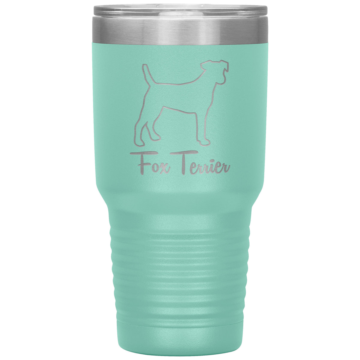 Fox Terrier Dog Outlined Silhouette 30oz Insulated Tumbler