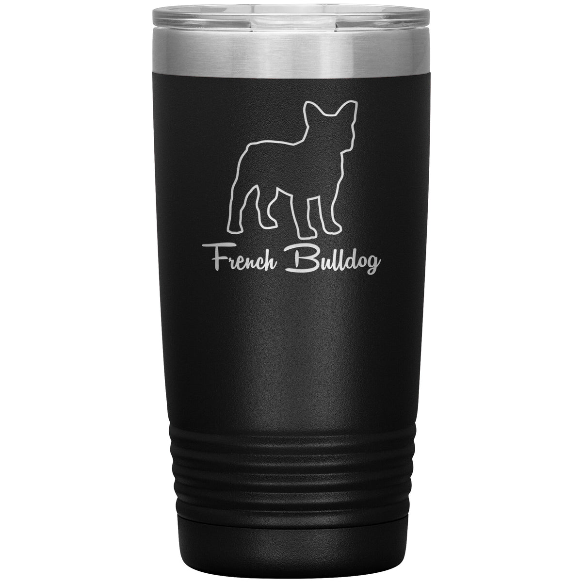 French Bulldog Dog Outlined Silhouette 20oz Insulated Tumbler