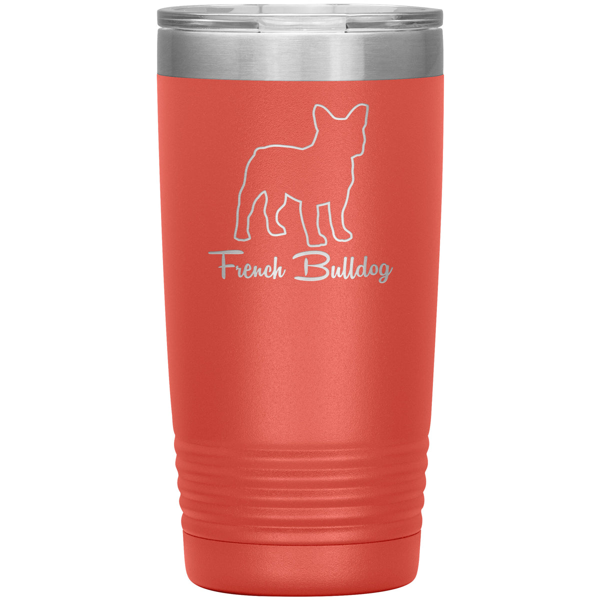 French Bulldog Dog Outlined Silhouette 20oz Insulated Tumbler