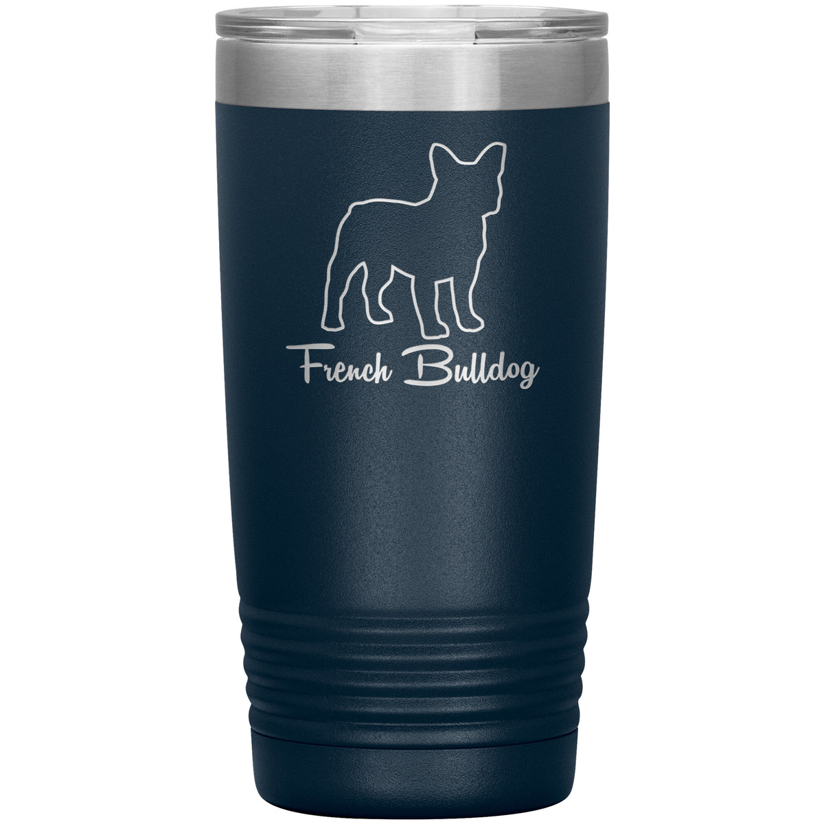 French Bulldog Dog Outlined Silhouette 20oz Insulated Tumbler