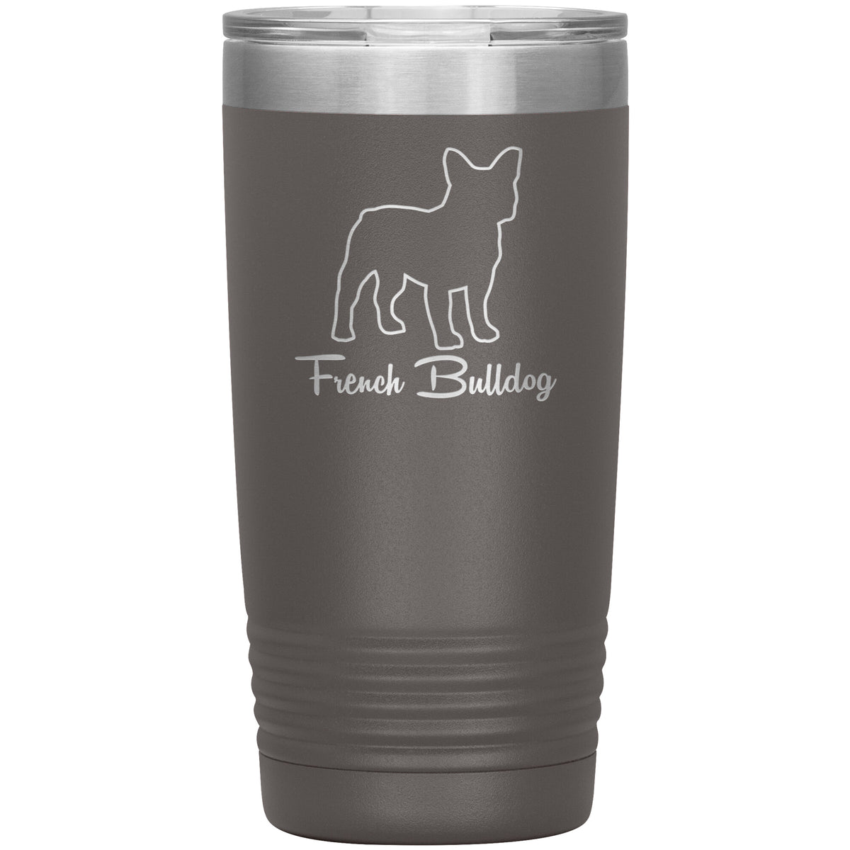 French Bulldog Dog Outlined Silhouette 20oz Insulated Tumbler