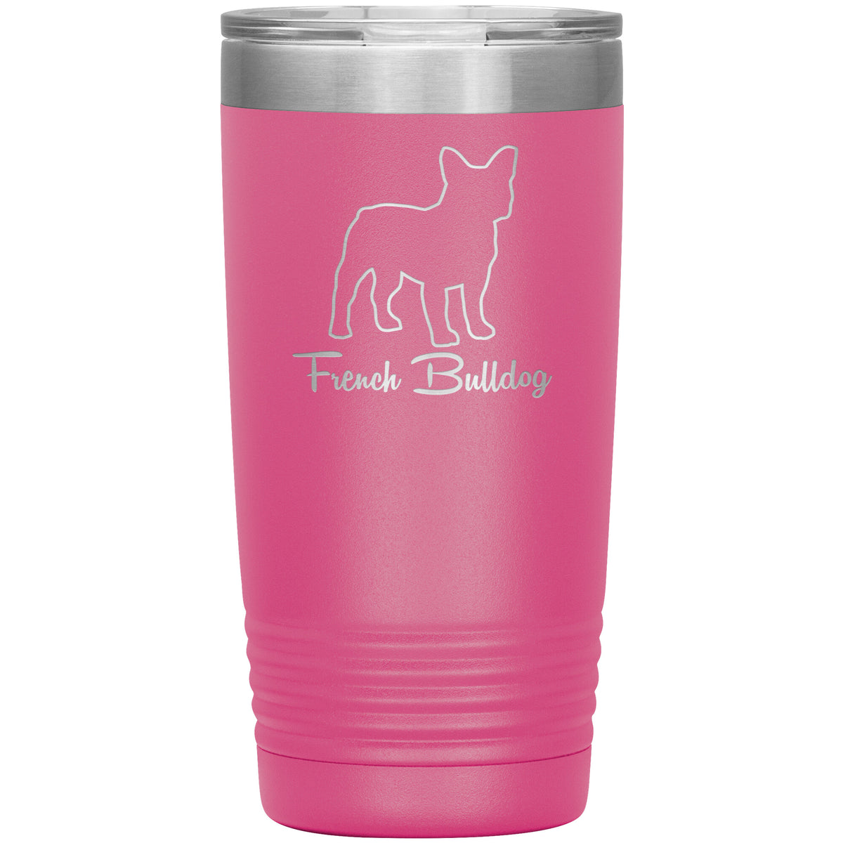 French Bulldog Dog Outlined Silhouette 20oz Insulated Tumbler