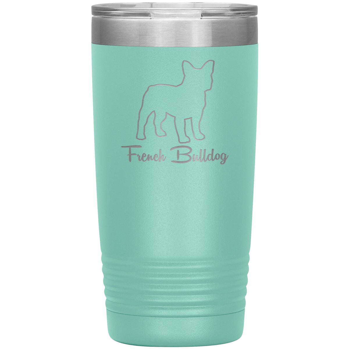 French Bulldog Dog Outlined Silhouette 20oz Insulated Tumbler
